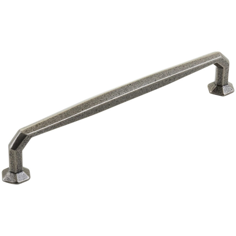 Furnware Dorset Montrose Collection Pewter Finish 203mm 8inch Cast Iron Octagonal D Pull Handle Dst Hn3887 203 Pw 1