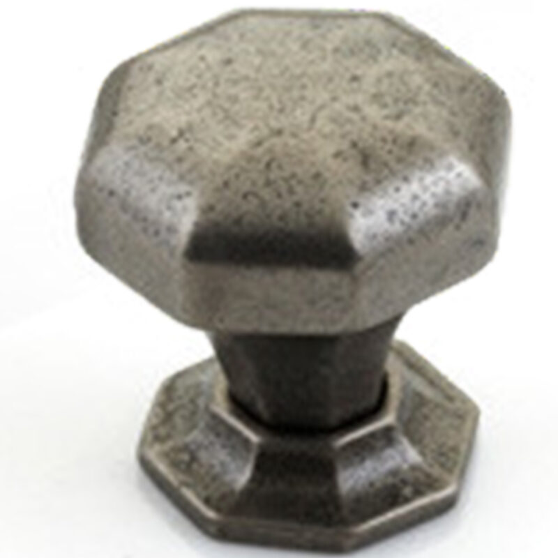 Furnware Dorset Montrose Collection Pewter Finish 32mm Cast Iron Octagonal Knob Dst Kb3885 32 Pw2