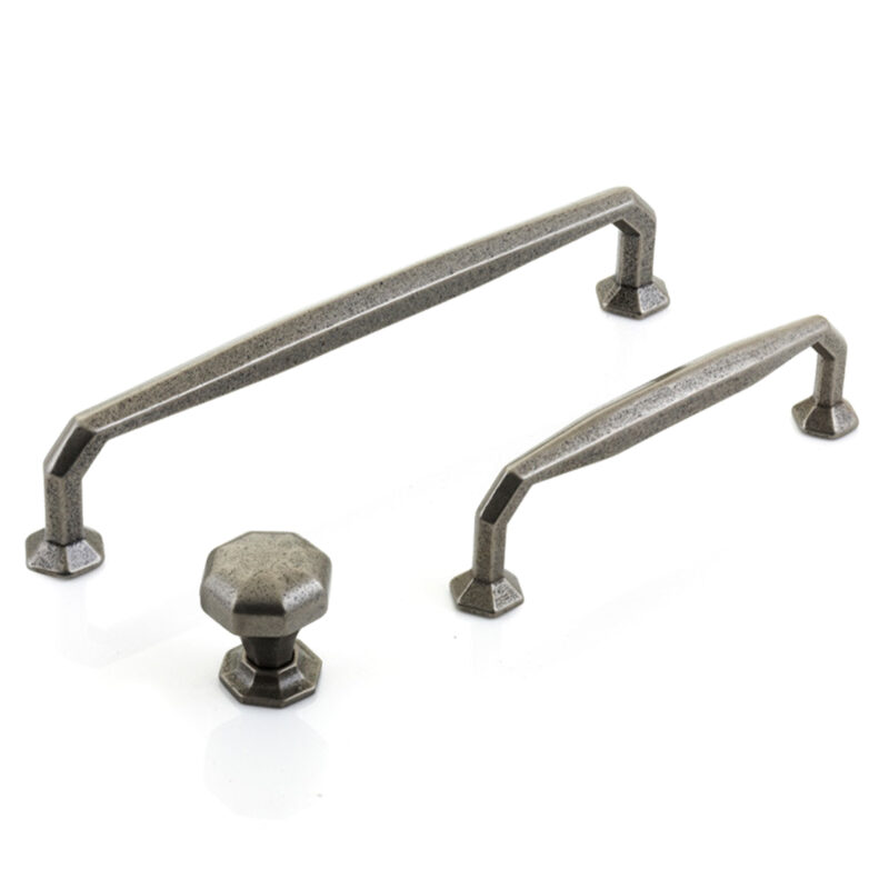 Furnware Dorset Montrose Collection Pewter Finish Cast Iron Handles Knobs Multi