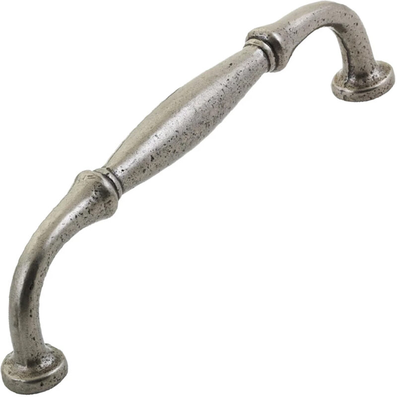 Furnware Dorset Winchester Collection Pewter 128mm Cast Iron D Pull Hn3984 128 Pw