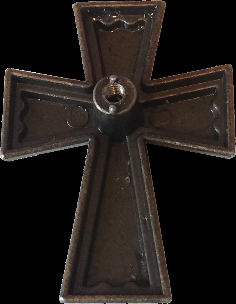 5009 Ashenvale Antique Brass 58mm Celtic Cross Knob