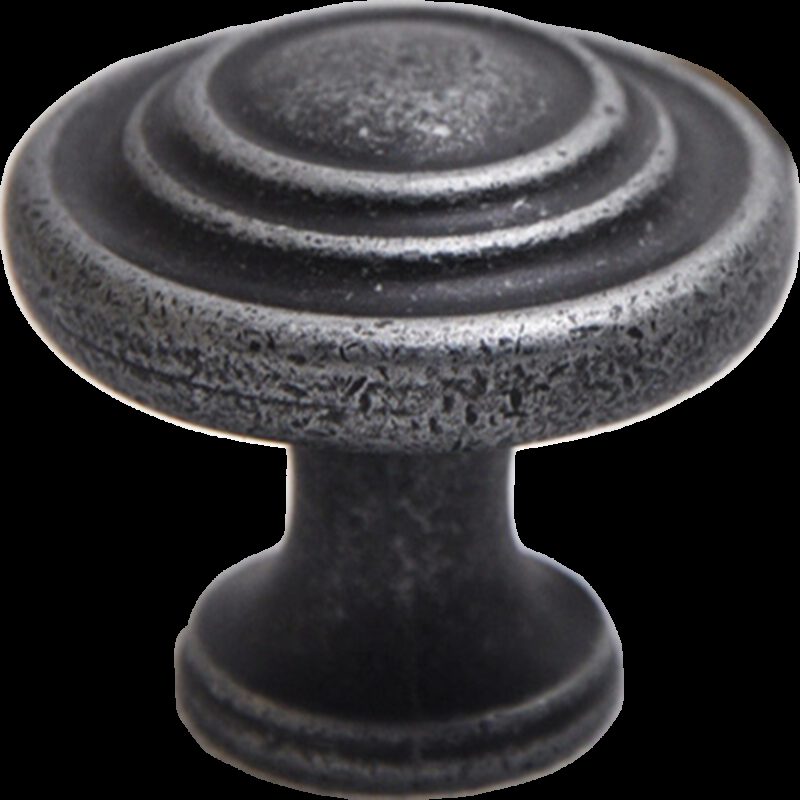 5174 Small Town Collection Pewter 33mm Contentric Fluted Round Knob