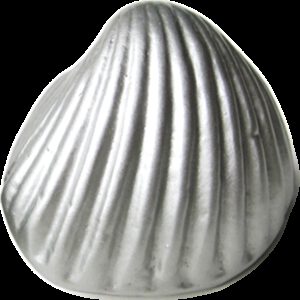 5309 Coquille Antique Shell Champagne Silver 49mm Cup Pull Knob