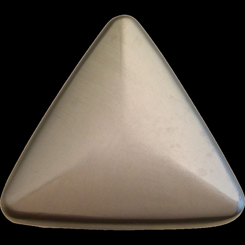 5326 Triantan Brushed Nickel 33mm Flat Triangle Pyramid Shaped Knob