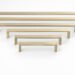 5331 Castella Linear Planar Brushed Gold 160m Rounded Flat D Pull Handle
