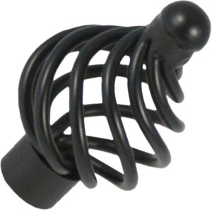 Furnware Dorset Varese French Provincial Black 35mm Round Wire Knob