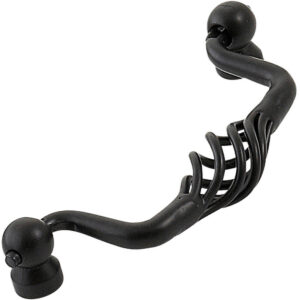 Furnware Dorset Varese French Provincial Black 96mm Wire Swivel Bail Handle Bvs96 Bl