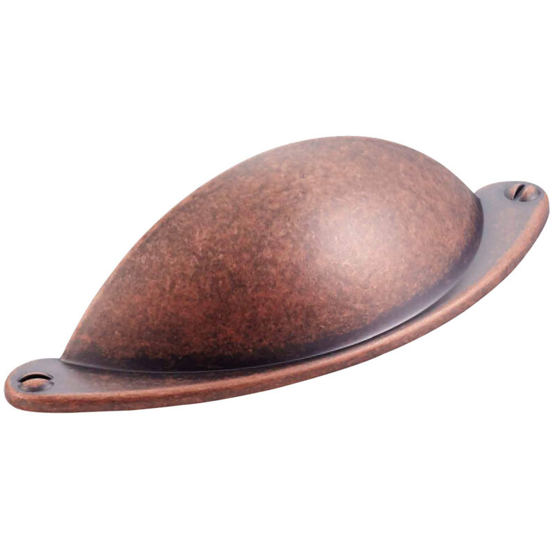 Furnware Dorset Florencia Shaker Antique Copper 64mm Cup Pull Dst Ctcp Ac 1