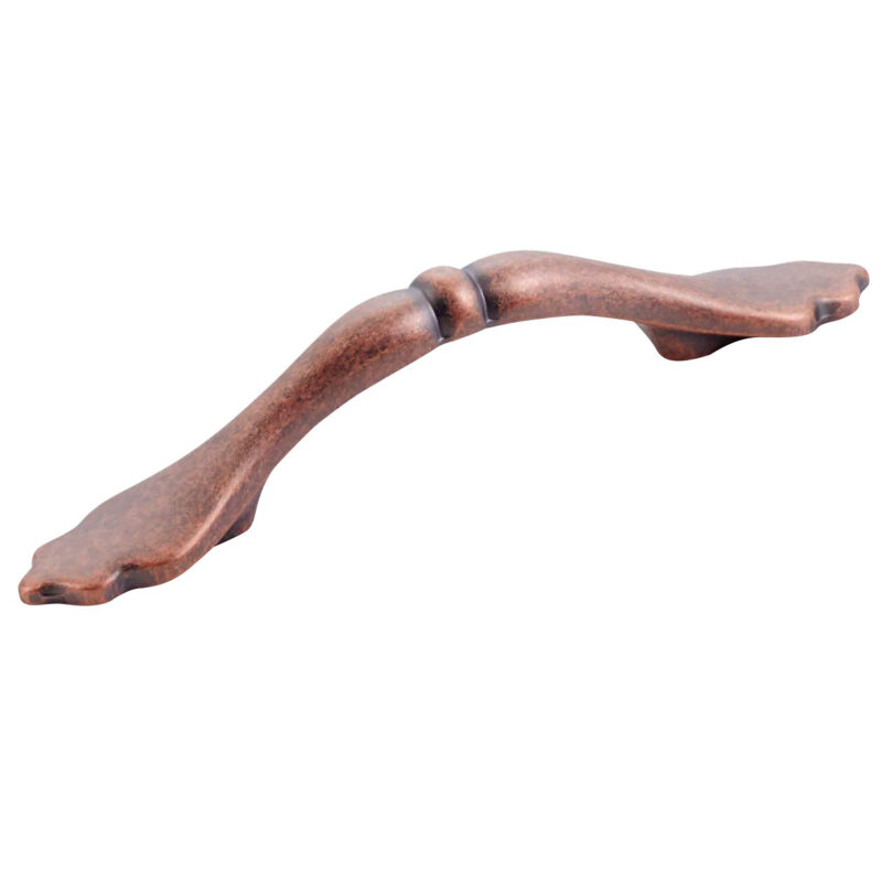 Furnware Dorset Florencia Shaker Antique Copper 76mm Bow Handle Dst Ctrp Ac 1