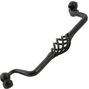Furnware Dorset Varese French Provincial Black 160mm Wire Swivel Bail Handle Bvs160 Bl