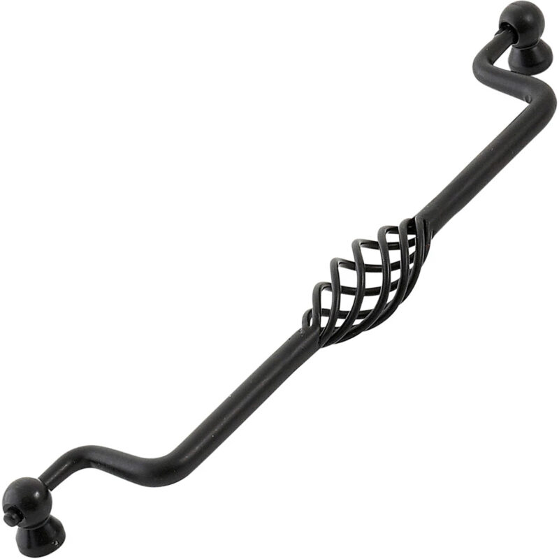 Furnware Dorset Varese French Provincial Black 224mm Wire Swivel Bail Handle Bvs224 Bl