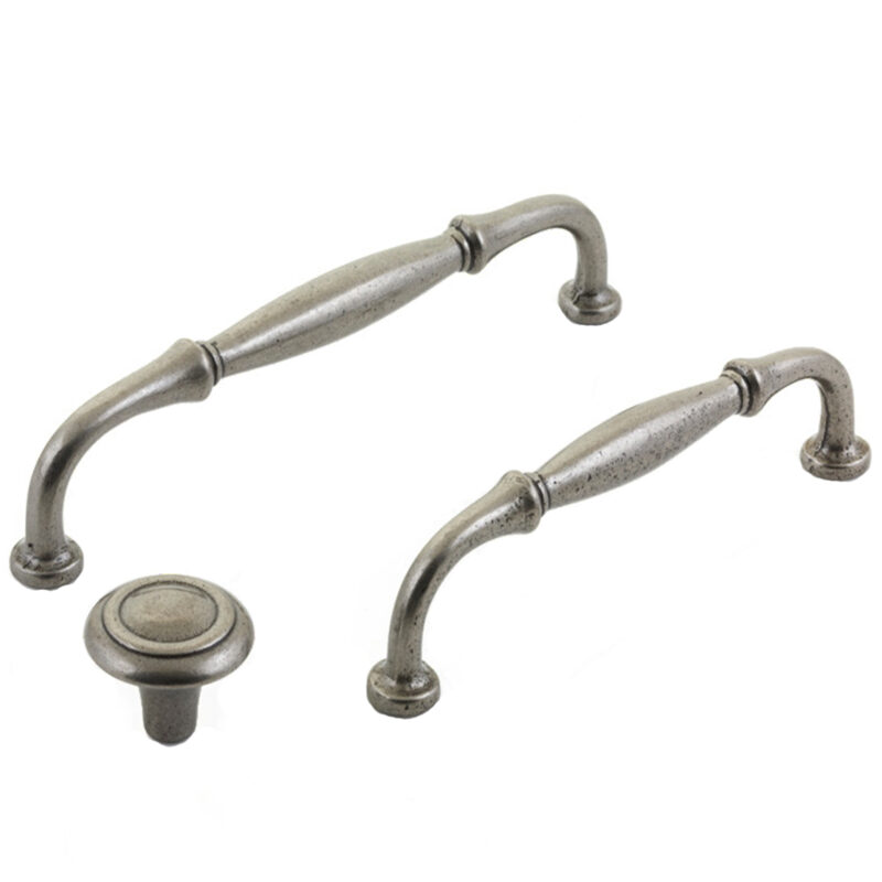 Furnware Dorset Winchester Collection Pewter Cast Iron Handles Knobs Hn3984 Pw Multi1