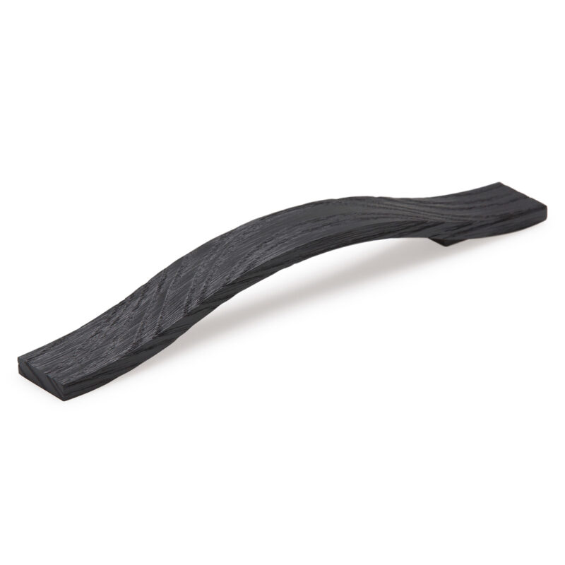 Furnware Calin Black Ash Wood 160mm Timber Bow Handle C0165 160 Bwg