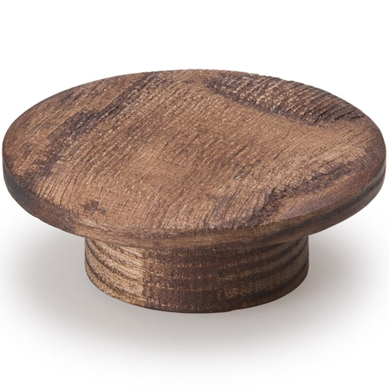 Furnware Echo Oak Woodgrain 60mm Round Ash Wood Timber Knob Fg E0166 060 Owg