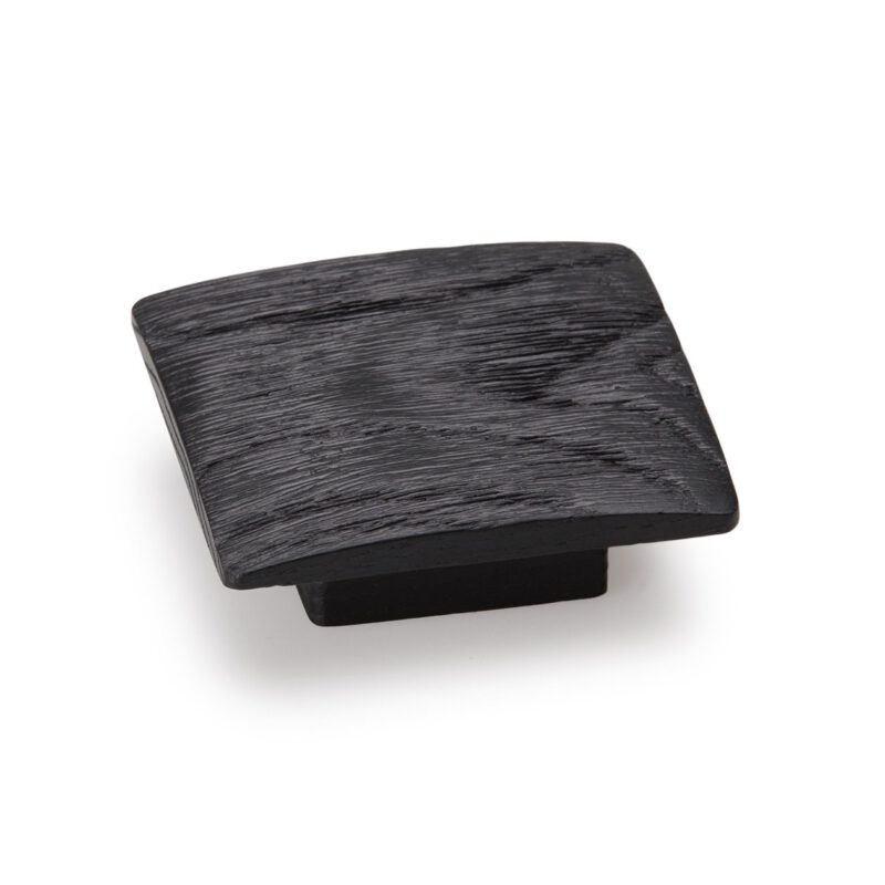 Furnware Balto Black Woodgrain 60mm Square Ash Wood Timber Knob Fg B0167 060 Bwg2